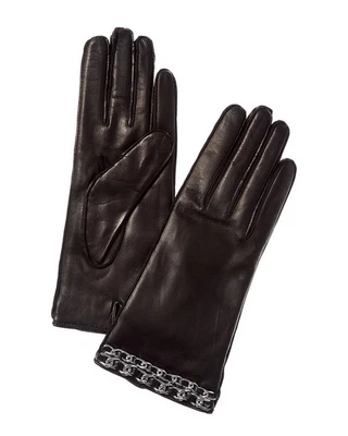 Portolano Chain Leather Gloves Women's - Image 1 of 2