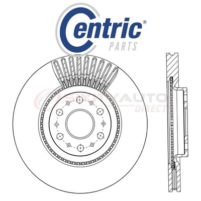 Centric C-TEK Disc Brake Rotor for 2018 Buick Enclave 3.6L V6 - Kit Set uz - Image 1 of 4