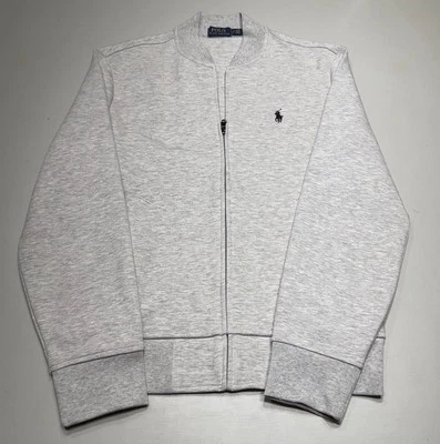 Polo Ralph Lauren Gris Jaspeado Cremallera Bomber Sudadera Chaqueta Para Hombre Talla: S/P Foto 1 de 4