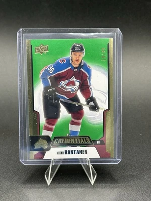 2019-20 Upper Deck Credentials Green /99 Mikko Rantanen #48 - Image 1 of 2