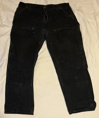 Carhartt B01 Blk Carpenter Double Knee Pants 42x30 - Image 1 of 4