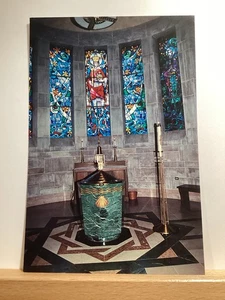 Baptistry, Cathedral of Mary Our Queen: Baltimore, MD - Vintage Postcard - Picture 1 of 3