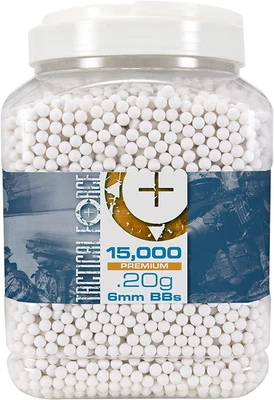 Tactical Force Premium 6mm Airsoft BBS Ammo 15000 Count.20 Gram - Image 1 of 4