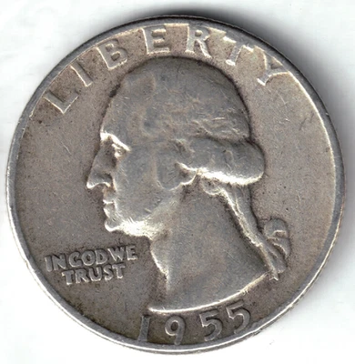 USA - 1955P - Washington ¼ $ - Silver Eagle - Low Mintage - #21197 - Image 1 of 2