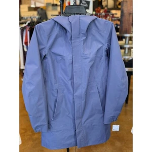 ARC'TERYX Purple Goretex Codetta Hooded Zip Button Fitted Rain Coat Sz. X-Small - Picture 1 of 13