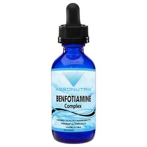 Absonutrix Benfotiamine Complex 300 mg cuore e salute generale del corpo 4 fl oz USA - Foto 1 di 5