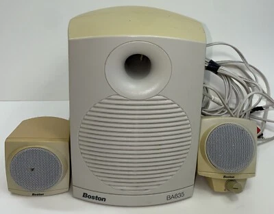 Boston Acoustics BA635 Computer Gaming Speakers, 2 & Subwoofer System *READ* - Image 1 of 4