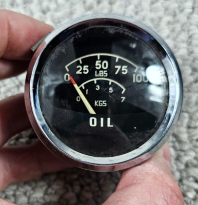 Medidor de aceite domo curvo vintage Sunbeam Rapier II 1958-1959 AC 7954012 H56 Foto 1 de 4