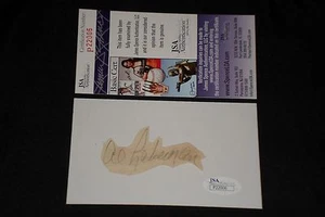 TARJETA FIRMADA POR AL LAKEMAN CORTE AUTOGRAFIADO FIRMA 3X5 (d.76) 1942 ROJOS RARA JSA - Imagen 1 de 1