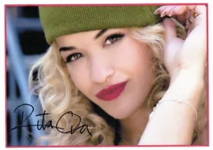 Rita Ora,  "ORIGINAL HAND SIGNED" COTTON CANVAS IMAGE (2) Unique - Picture 1 of 1