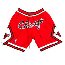 Red Chicago Bulls Just Don Shorts
