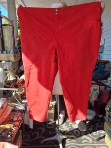 Womens Terra Sky RED PANTS NWT Size 5x 56 Waist - Picture 1 of 2