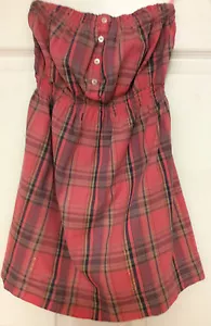 New Look Womens Blouse Size 10 Strapless Empire Waist Pink Paid Y8 - Picture 1 of 5
