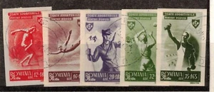 Romania Sc B284-8 Used Set of 1945 - Sport - HY06 - Picture 1 of 1
