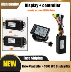 3 Mode Ebike Controller Kits 36V 48V 750W/1000W S866 LCD Display 500W-750W Motor - Bild 1 von 14