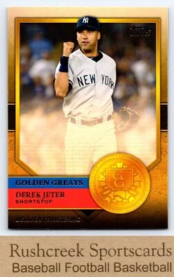 2012 Topps #GG-28 Derek Jeter Golden Greats - Image 1 of 2