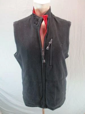 IZOD Size S Womens Black/Red Athletic Full Zip  No Hood Reversible Vest GR6642 - Image 1 of 4