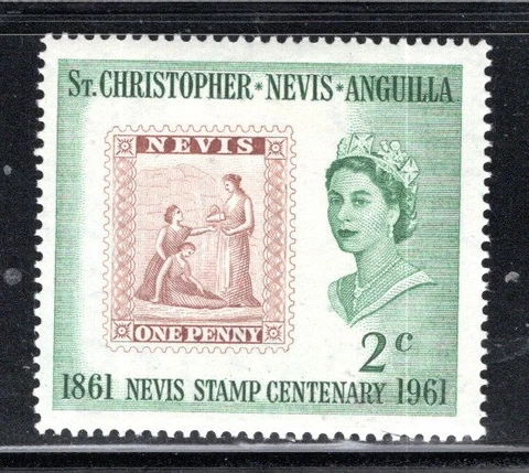 BRITISH ST CHRISTOPHER NEVIS ANGUILLA  STAMPS  MINT HINGED LOT 1148AT Cover