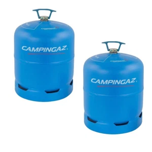 2x Campingaz R 907 Gasflasche gefüllt mit 2,75 kg Butangas für u.a. Gaskocher - Bild 1 von 3