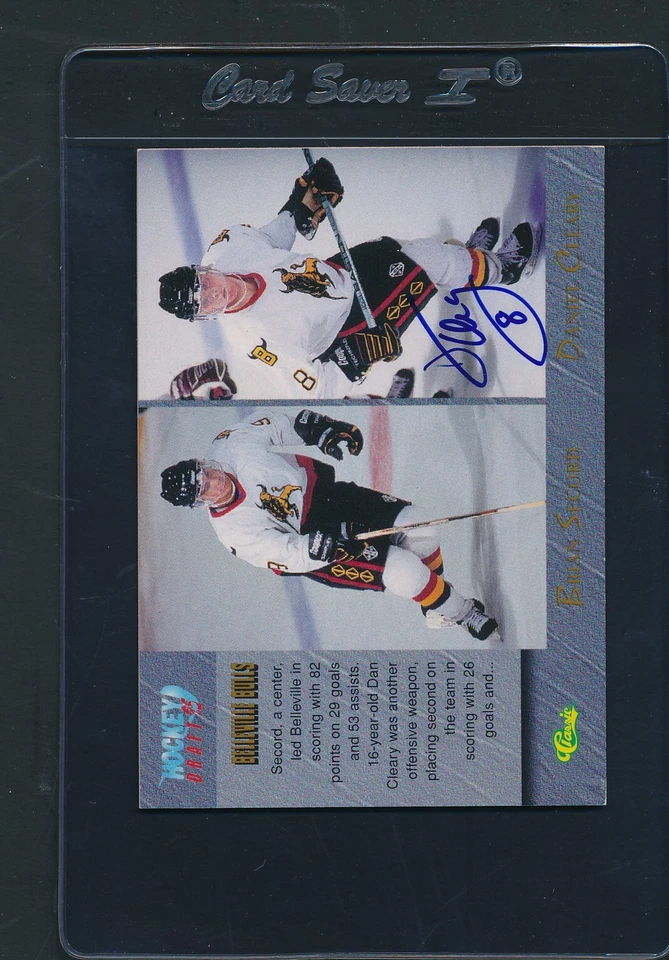 1995/96 Classic #83 Daniel Cleary Bulls Signed Auto *D6984 - Image 1 of 1