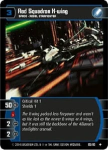 STAR WARS FREE RETURN OF THE JEDI BOOSTER + RED SQUADRON X-WING FOIL NM scratch - Picture 1 of 2