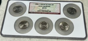 NGC 2004-P State Quarter 5-Coin Set MS65 #1952052-(231-235) - Picture 1 of 2