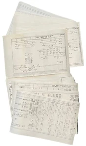 Zwanzig Original Pacific Railroad Company Engineering Baupläne / Karten - Bild 1 von 10