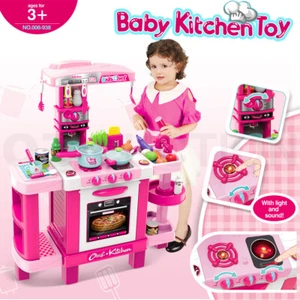 29 Pcs Large Kids Kitchen Pretend Play Set Children Cooking Toys Toddler Gift PK - Picture 1 of 7