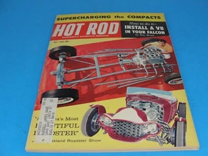 Hot Rod Magazine July 1960 Supercharging the Compacts Install V8 Falcon AT G JJ - Picture 1 of 5