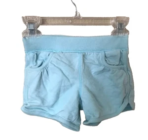 OLD NAVY Kids Toddler Girls Athletic Sweat Shorts Size 4T Blue Cotton - Picture 1 of 5