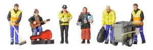 Figuras modernas de escena callejera Bachmann calibre 36-411 OO - Imagen 1 de 1