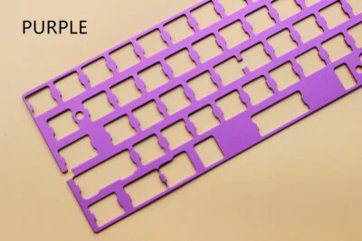 For GH60 POKER Mechanical Keyboard Pcb CNC Anodized Aluminum Plate Frame 1 Pcs - Image 1 of 4