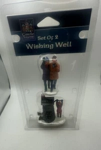 New Package RETIRED 2 pc 2002 LEMAX CAROLE TOWNE Collection Wishing Well 22561 - Picture 1 of 9