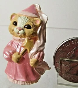 Hallmark Merry Miniature Halloween 1993 Princess Cat Kitten - Picture 1 of 7