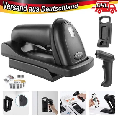 Inateck 1D/2D Bluetooth Barcode Scanner Wireless mit intelligenter Ladestation - Bild 1 von 4