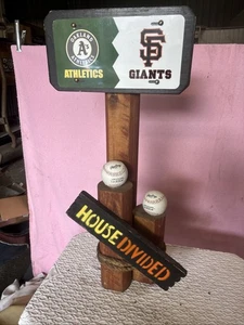 Insegna American Baseball San Francisco Giants Oakland Athletics casa divisa - Foto 1 di 17