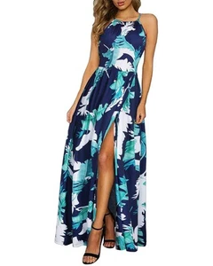 KILIG Women's Summer Maxi Dress 2025 Casual Sleeveless Split Floral Sundress ... - Picture 1 of 6