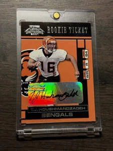 TJ Houshmandzadeh 2001 Playoff Contenders Rookie Ticket Auto #177 Bengals - Picture 1 of 2