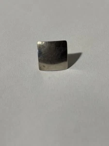 James Avery Pendiente Individual Retirado Tachuela Plano Cuadrado Plata de Ley SIN RESPALDO - Imagen 1 de 5