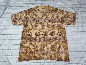 Camisa estampada Kilimanjaro Safari años 90 Disney World - talla L - vintage aop wi - Imagen 1 de 8