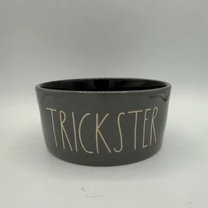 Rae Dunn Trickster Halloween Candy Bowl Dish Gray Artisan Collection Ceramic - Picture 1 of 4