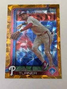 2025 Topps Series 2 Baseball - Trea Turner #450 Gold Diamante 16/50 Phillies - Picture 1 of 4