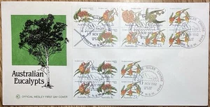1982 AUSTRALIA EUCALYPTS FDC BY WESLEY WITH BOOKLET PANE - Picture 1 of 1