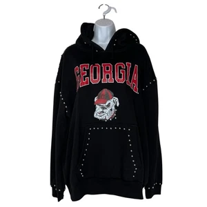 Gameday Couture Damen Pullover Gr. L schwarz Georgia Bulldogs Nieten Hoodie - Bild 1 von 9