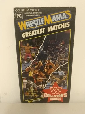 Vintage Wrestle Manias Greatest Matches Collectors Series With Box - Image 1 of 4
