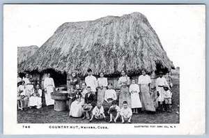 POSTAL DE EMPRESA DE PC ILUSTRADA CON TECHO DE PAJA CABAÑA RURAL ANTERIOR A 1907 - Imagen 1 de 2