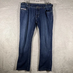 Jeans Diesel Zathan Bootcut Hombres 36 Azul Botón Mosca Rockabilly Americana Denim - Imagen 1 de 20