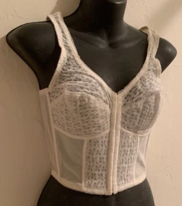 Bestform Longline Bra, Front Close, Style 8300 Sz 36 B White,Looks Unused/Unworn - Picture 1 of 8
