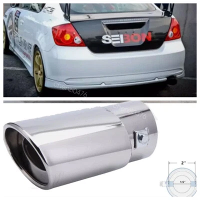For 2005-2016 Scion TC Car Exhaust Pipe Tip Rear Tail Throat Muffler Stainless - Image 1 of 4
