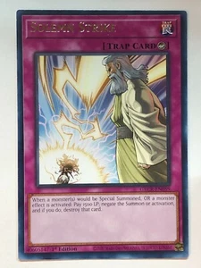 Yugioh The Grand Creators Solemn Strike GRCR-EN059 CASI NUEVO/M - Imagen 1 de 1